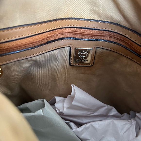MCM Cognac Visetos shoulder bag - Picture 6 of 13